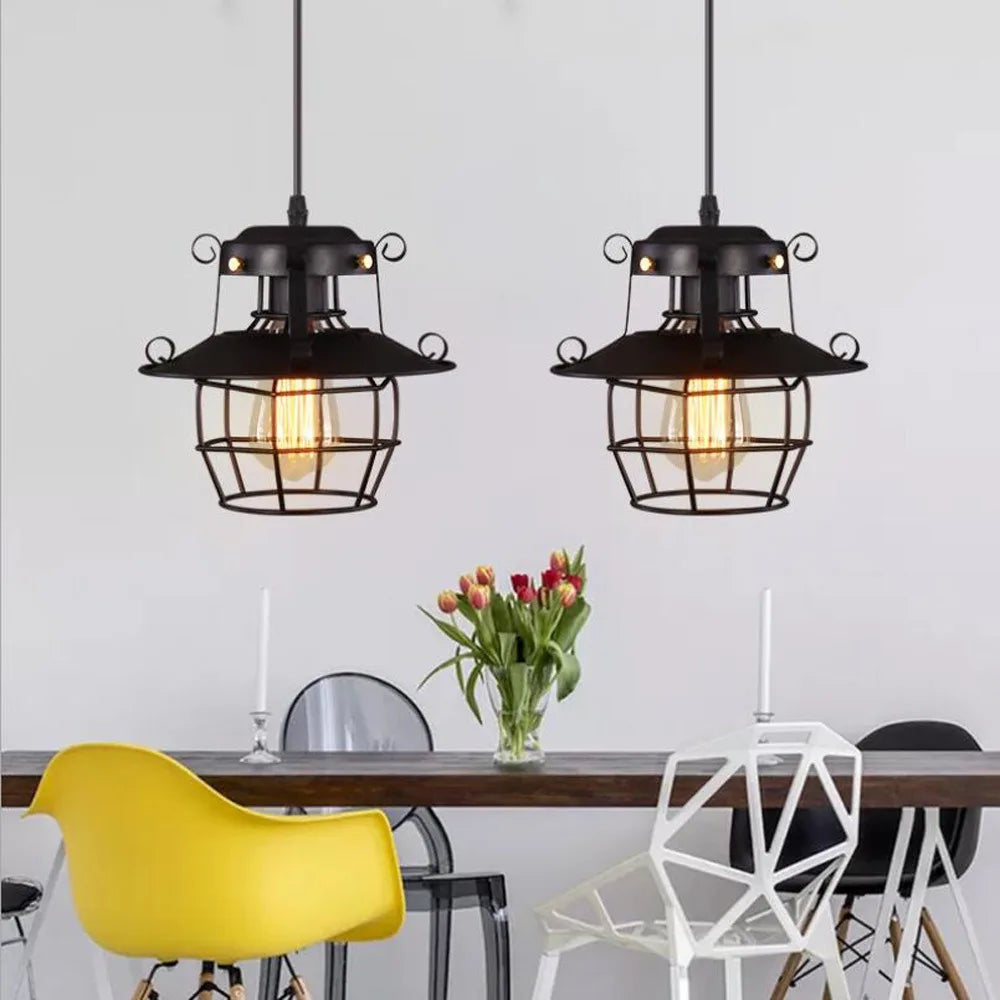 Norah Retro-Industrial Pendant Light