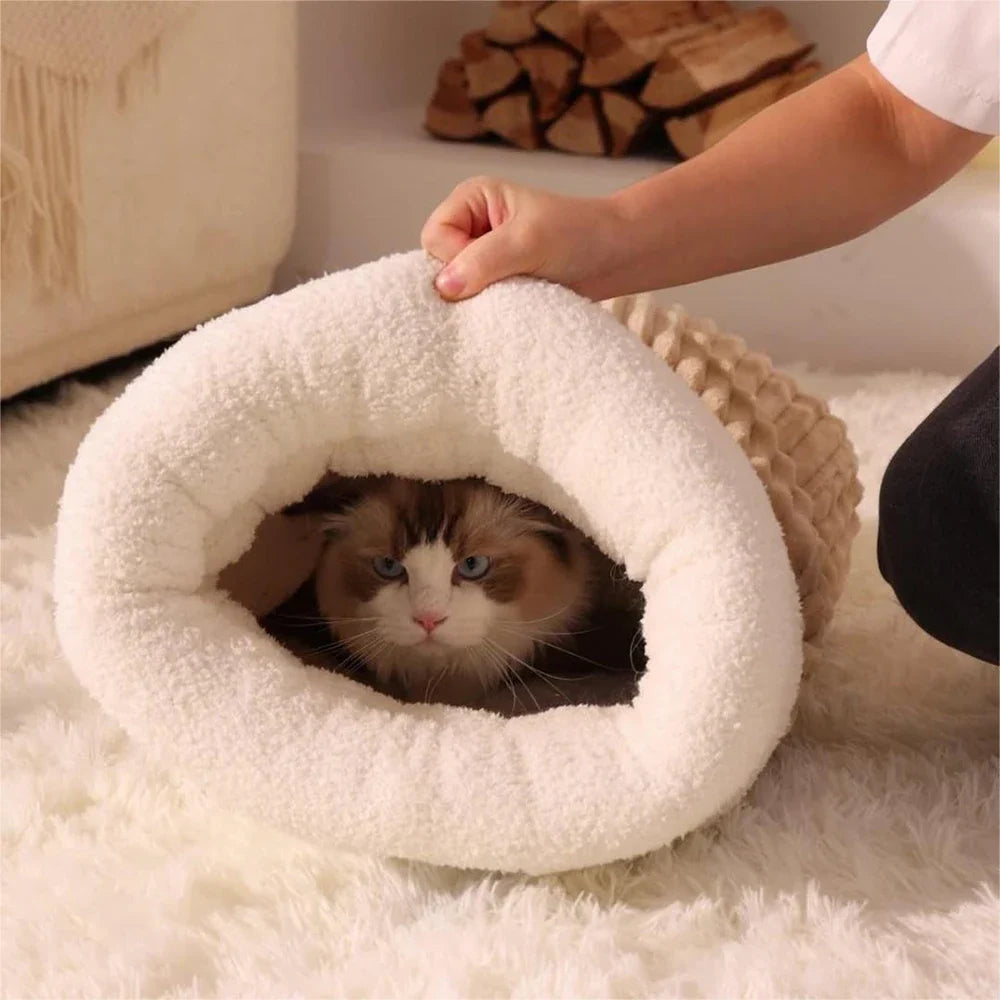3-Layer Pet Sleeping Bag for Cats & Small Dogs
