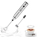 Portable USB Electric Milk Frother Handheld Coffee Whisk and Mini Food Blender