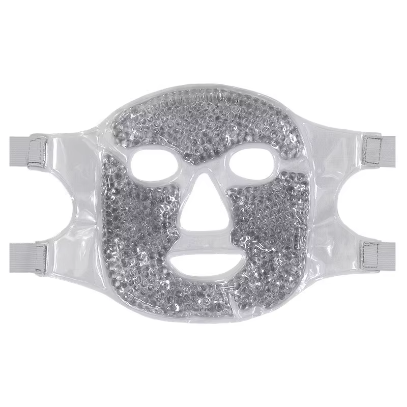 Cold and Hot Therapy Full Face Gel Bead Mask with Eye Compress