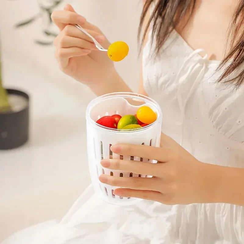 Long Lasting Portable Drain Fruit Cup