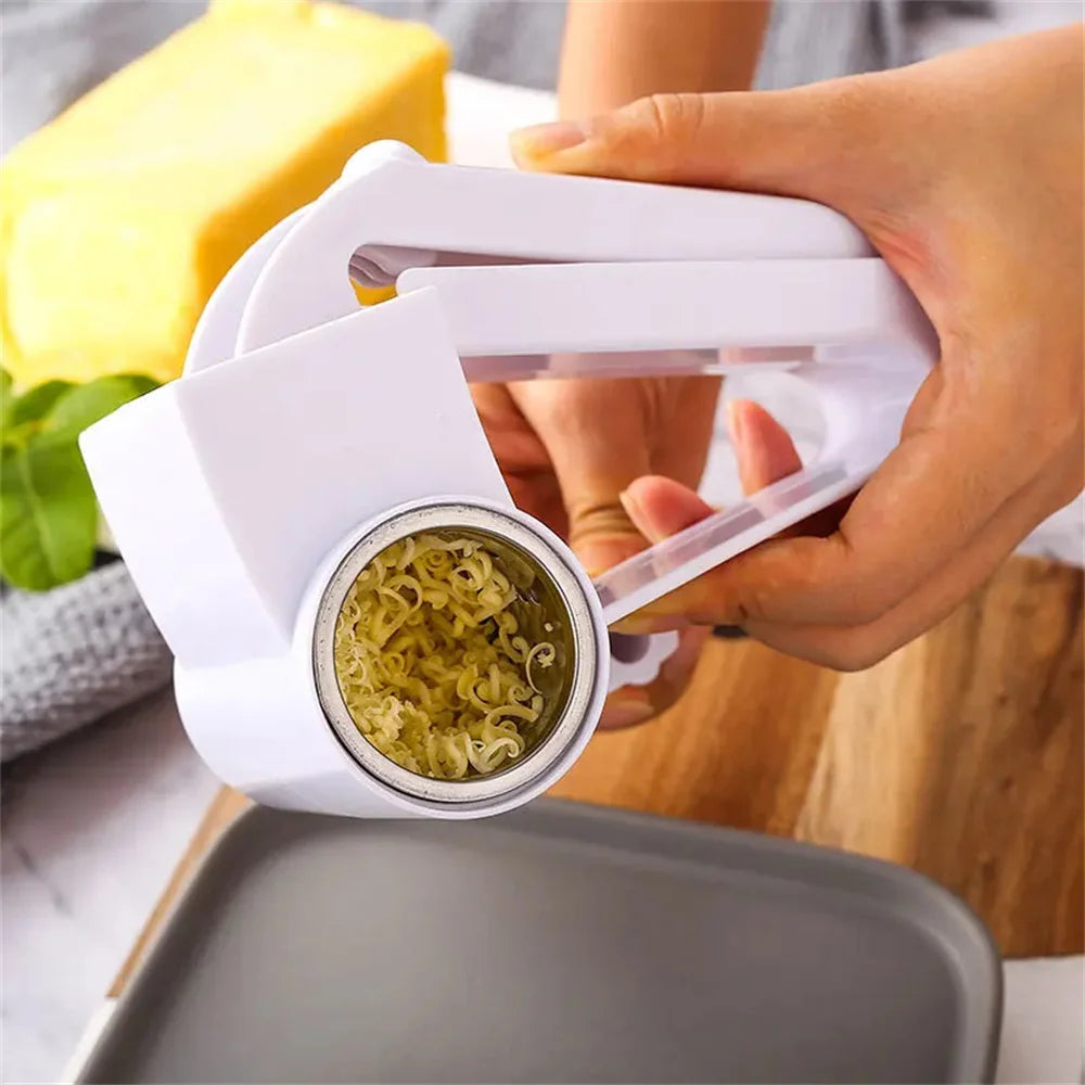 RollaGrate Cheese Grater | Manual Drum Grater with Crank | Stainless Steel & ABS | For Cheese, Nuts & Chocolate