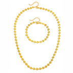 Circle Spiral Bracelet and Necklace Set