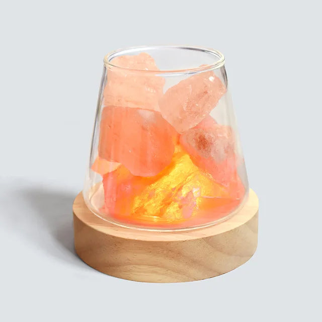 Himalaya Salt Lamp - Crystal Night Light & Essential Oil Diffuser