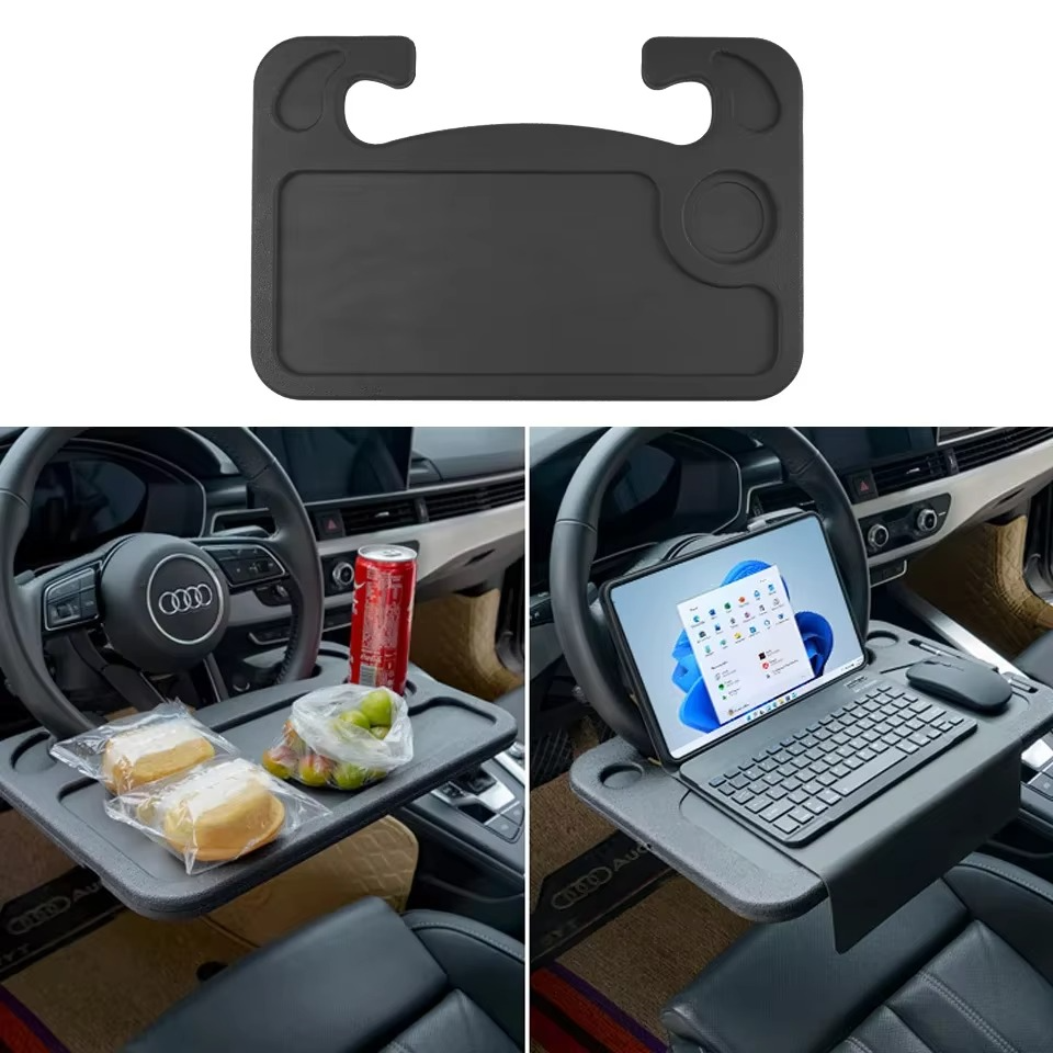 Portable Car Laptop Computer Desk – Steering Wheel Dining Table & Workstation Tray