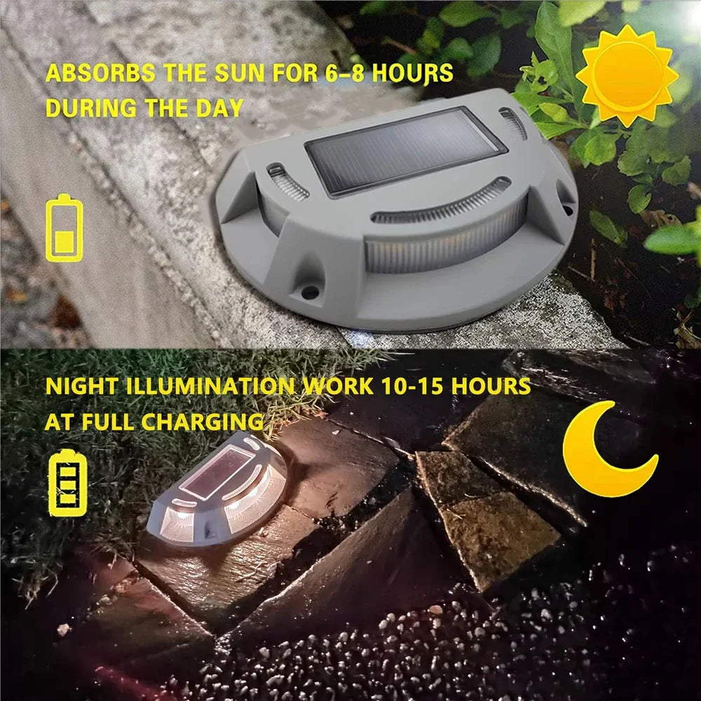 Lumivance Solar-Step Light 2-in-1 | Warm White & Cool White | Waterproof IP65 | For Outdoors, Steps, Pathways & Driveway