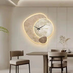 Scandinavian Luxurious Wall Clock – Modern Design with Lighting