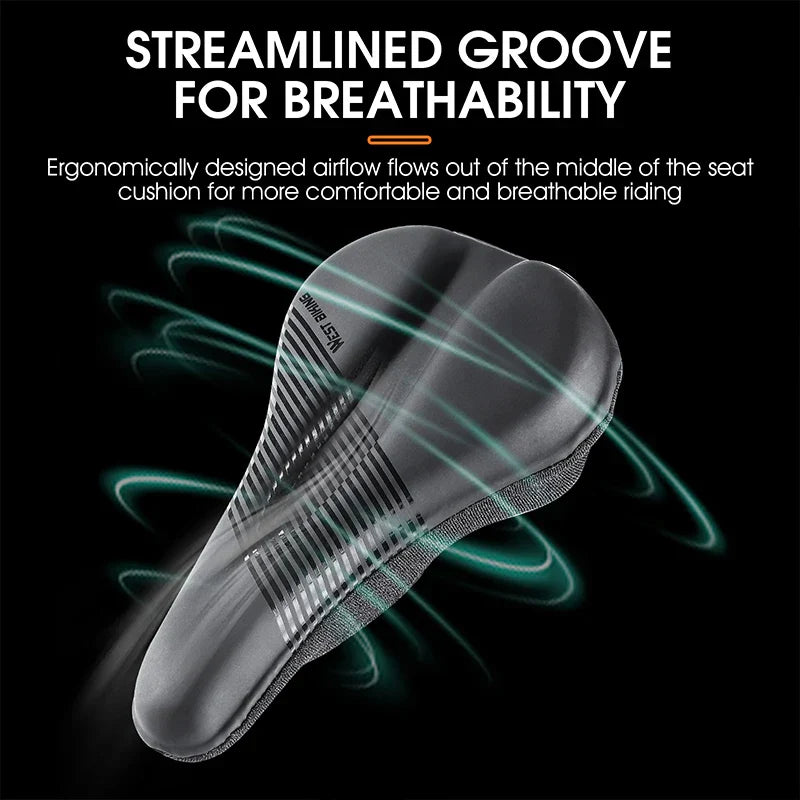Durable Bike Seat Cover with Shock Absorption and Waterproof Design – Soft Bicycle Seat Cushion for Comfort