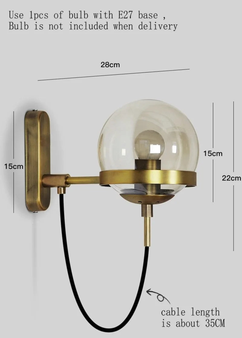 Nordic modern wall lamp