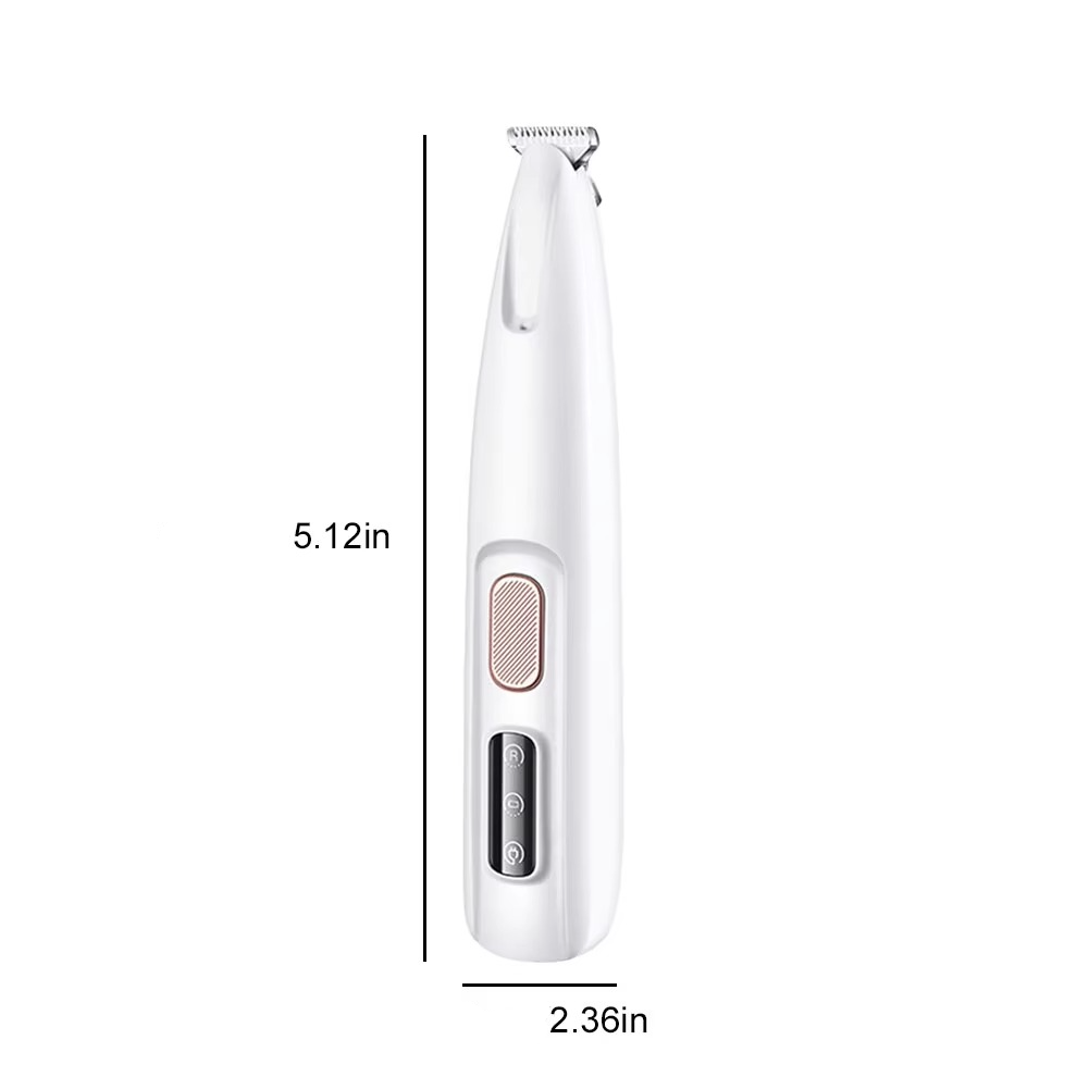 Premium Cordless Pet Hair Trimmer with Wide Blade for Cats & Small Dogs