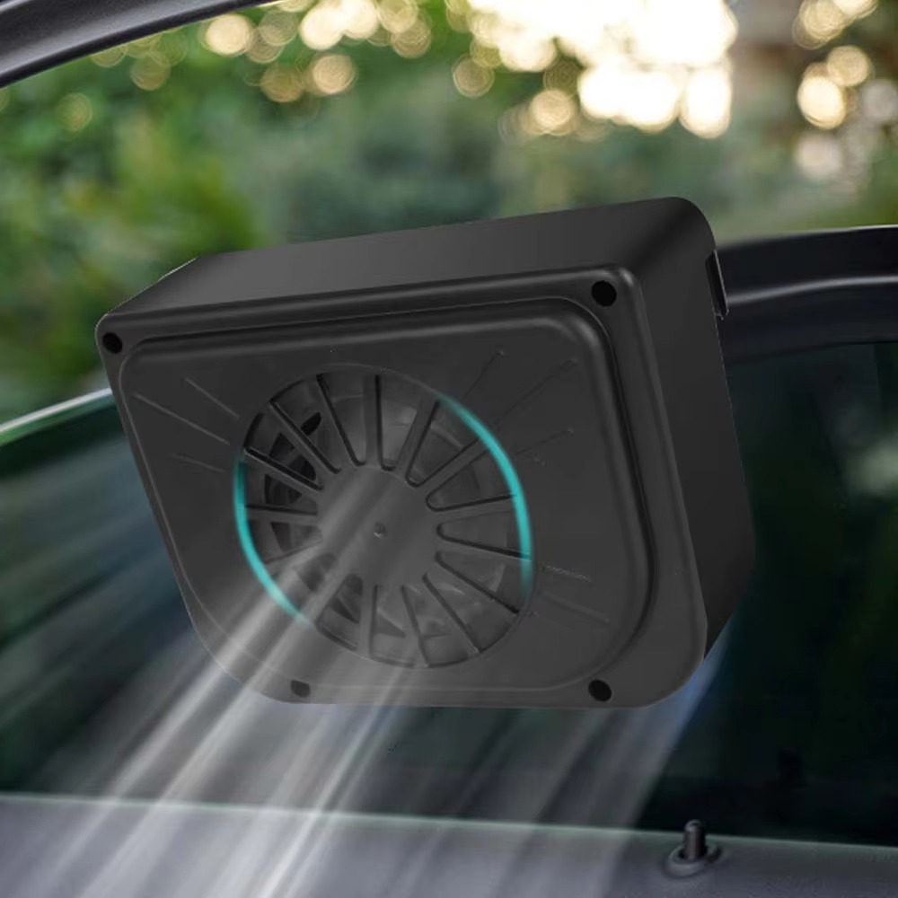 Solar-Powered Car Ventilation Fan for Odor and Smoke Elimination