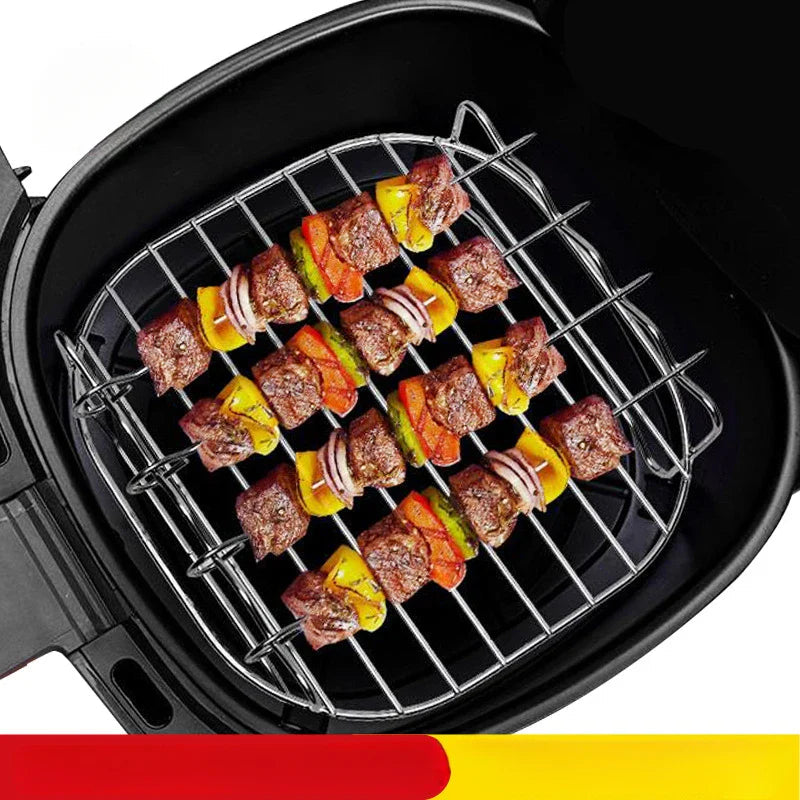 Grillvaro AllGrillPro BBQ Grill Set made of stainless steel | With skewers & holder | For grill, air fryer & steamer | Outdoor & kitchen
