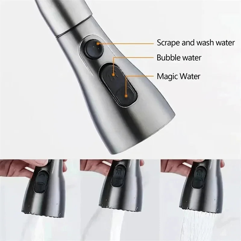Kitchen faucet with pull-out spout – Brushed Nickel