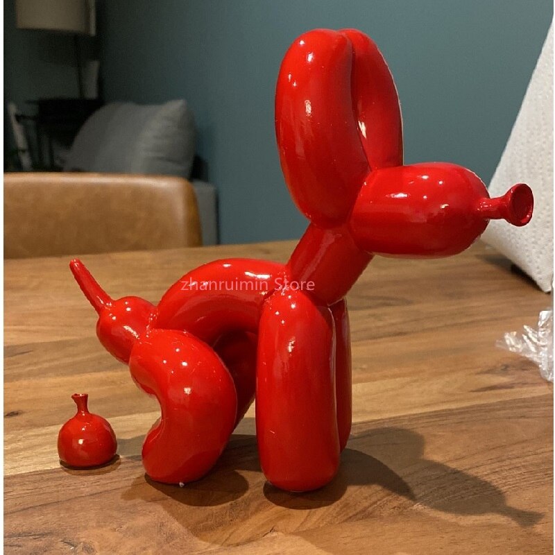 Balloon Dog Sculpture, Balloon Art Statue, Mini Collectible Figure, Home Decor, Resin Figure, Desk Accessories, Room Decoration