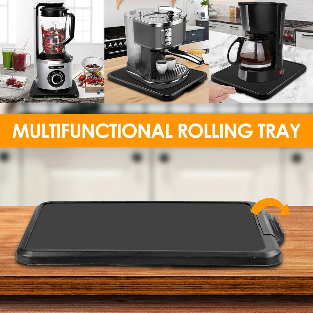 Rollova Kitchen Devices Sliding Board | With Wheels & Anti-Slip Surface | Load Capacity up to 10 kg | 41 x 30 x 2 cm