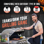Cordless meat thermometer for BBQ & grill