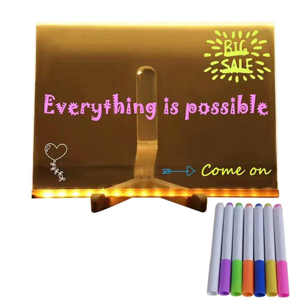 Acrylic LED Erasable Writing Panel