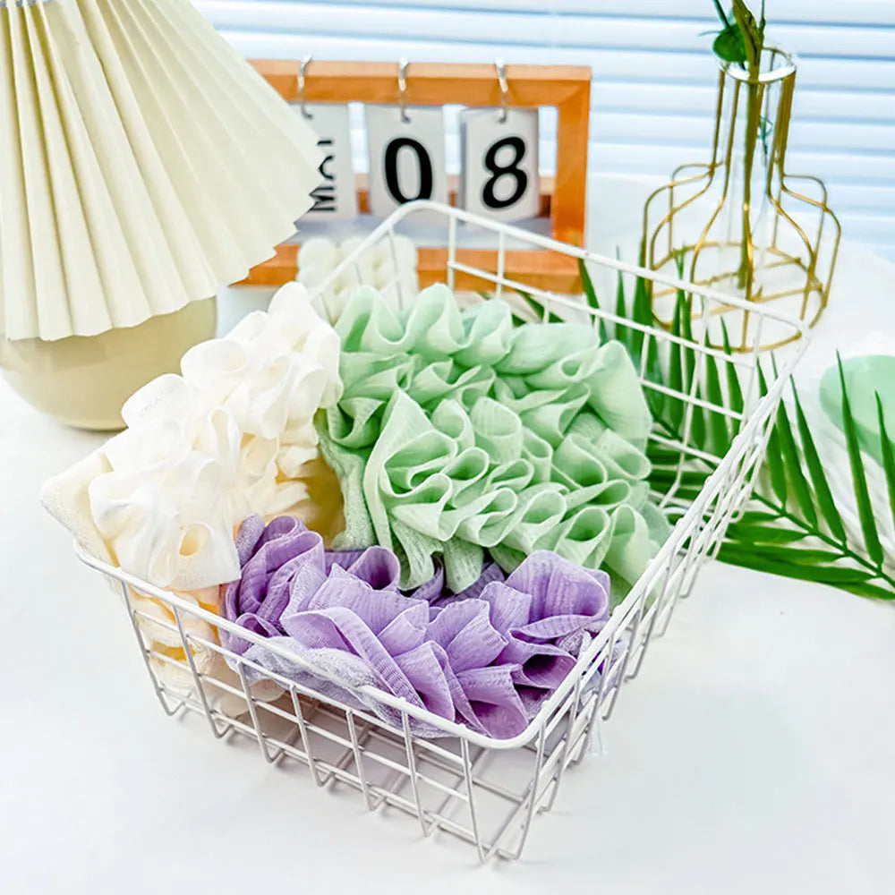 2-In-1 Exfoliating Mesh Shower Sponge
