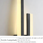 Modern LED Wall Lamp: Black/Gold Acrylic Room Decoration Light