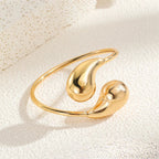 Bold Water Drop Bangle Bracelet