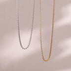 2mm Dainty Tennis Chain Bracelet and Necklace
