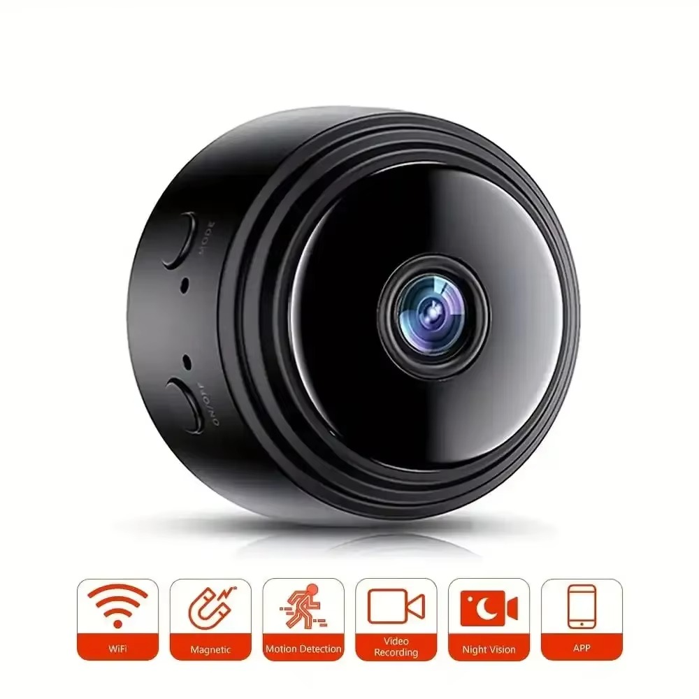 Compact HD 720P Wireless Mini Smart Security Camera with Mobile Monitoring
