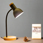 Autumn and Winter Lighting | Nordic Creative Wood Art Iron LED Desk Lamp - Moxie
