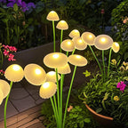 MushGlow Solar Garden Lights | Jellyfish & Mushroom Design | Solar Powered & Weatherproof