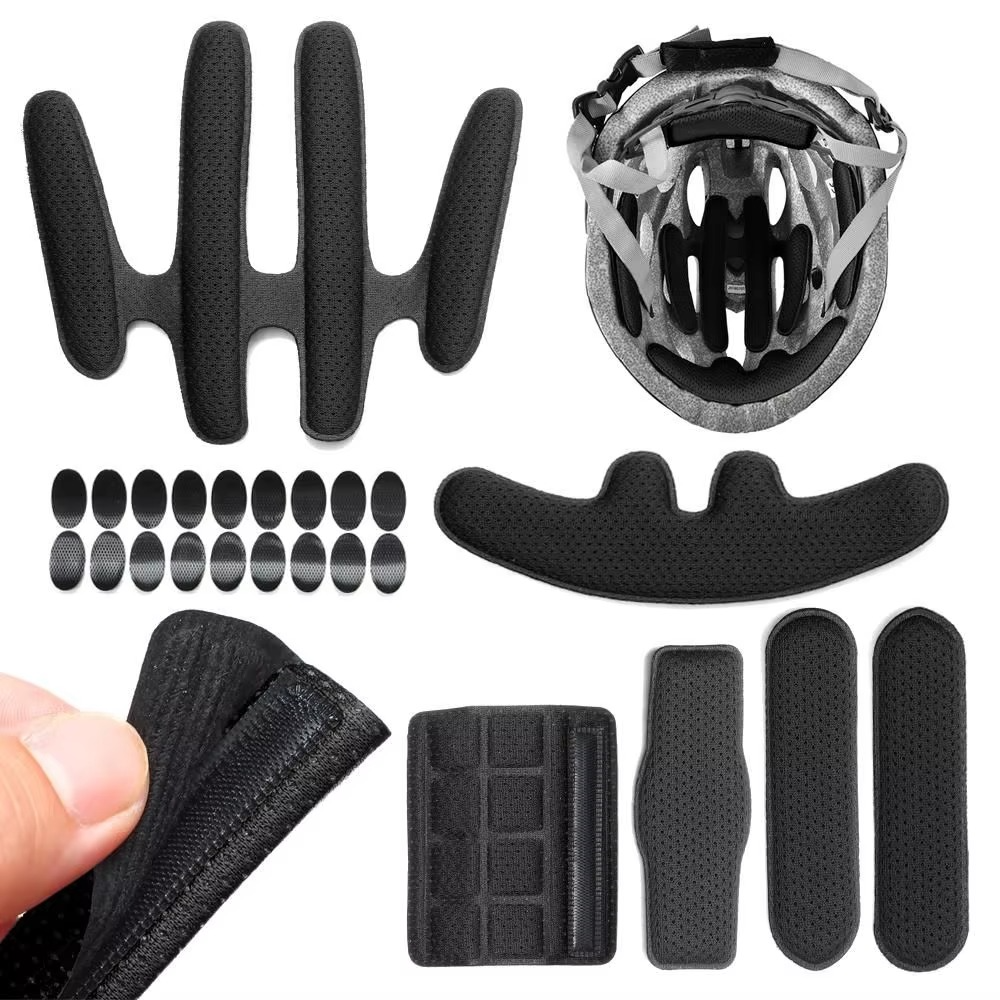 24PCS Universal Helmet Foam Padding Kit – Replacement Inner Pads for Motorcycle and Bicycle Helmets