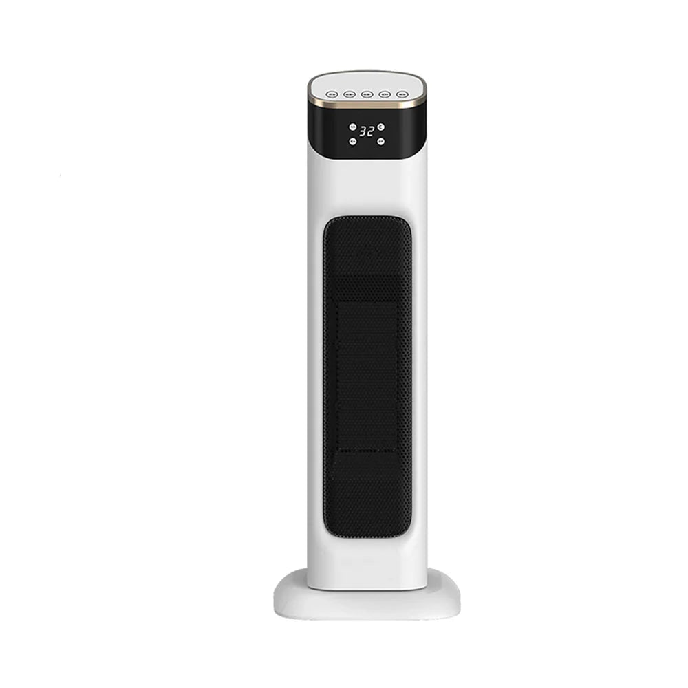 Electric PTC Fan Heater with Adjustable Temperature, Remote Control and Timer, Energy Efficient