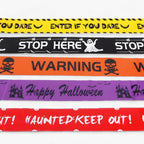 Bandeau Warning Skull Halloween - Spooky Party Decoration