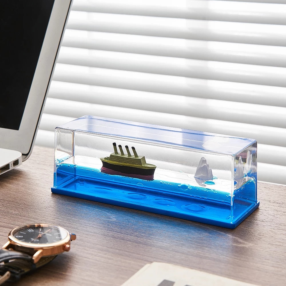 Cruise Ship Drift Glass Bottle