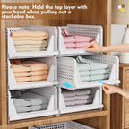 5-Pack Stackable Foldable Closet Storage Boxes – Liora