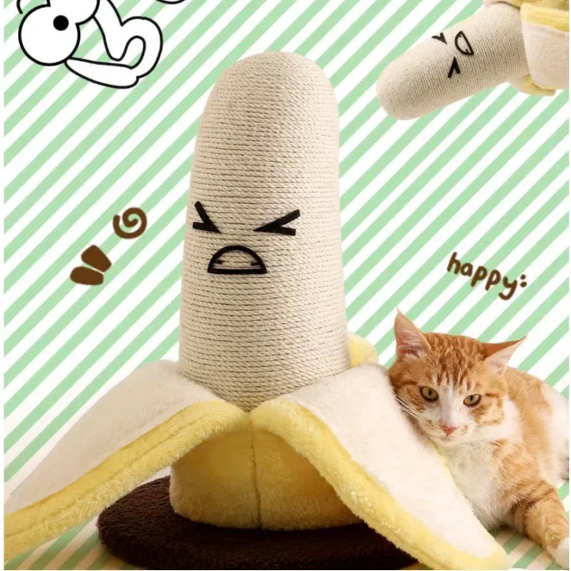 Scratch Ready Banana Pet Play Tower