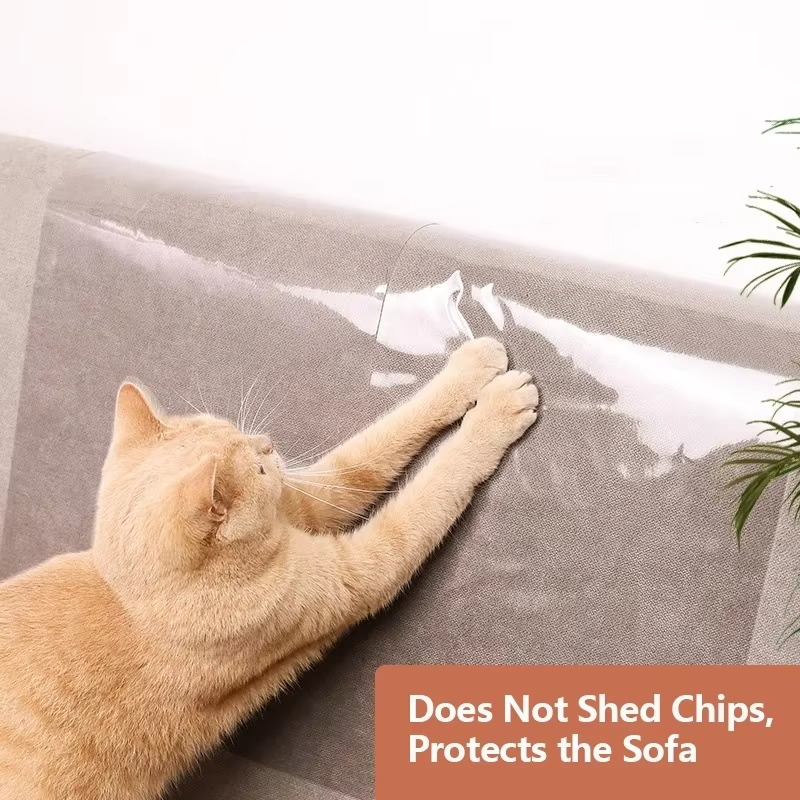 Self-Adhesive Cat Scratch Shield for Furniture - 6.5ft/9.8ft