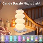 AuraGlow LED table lamp | 16 RGB colors & warm white | Touch dimming | USB operation | 3W