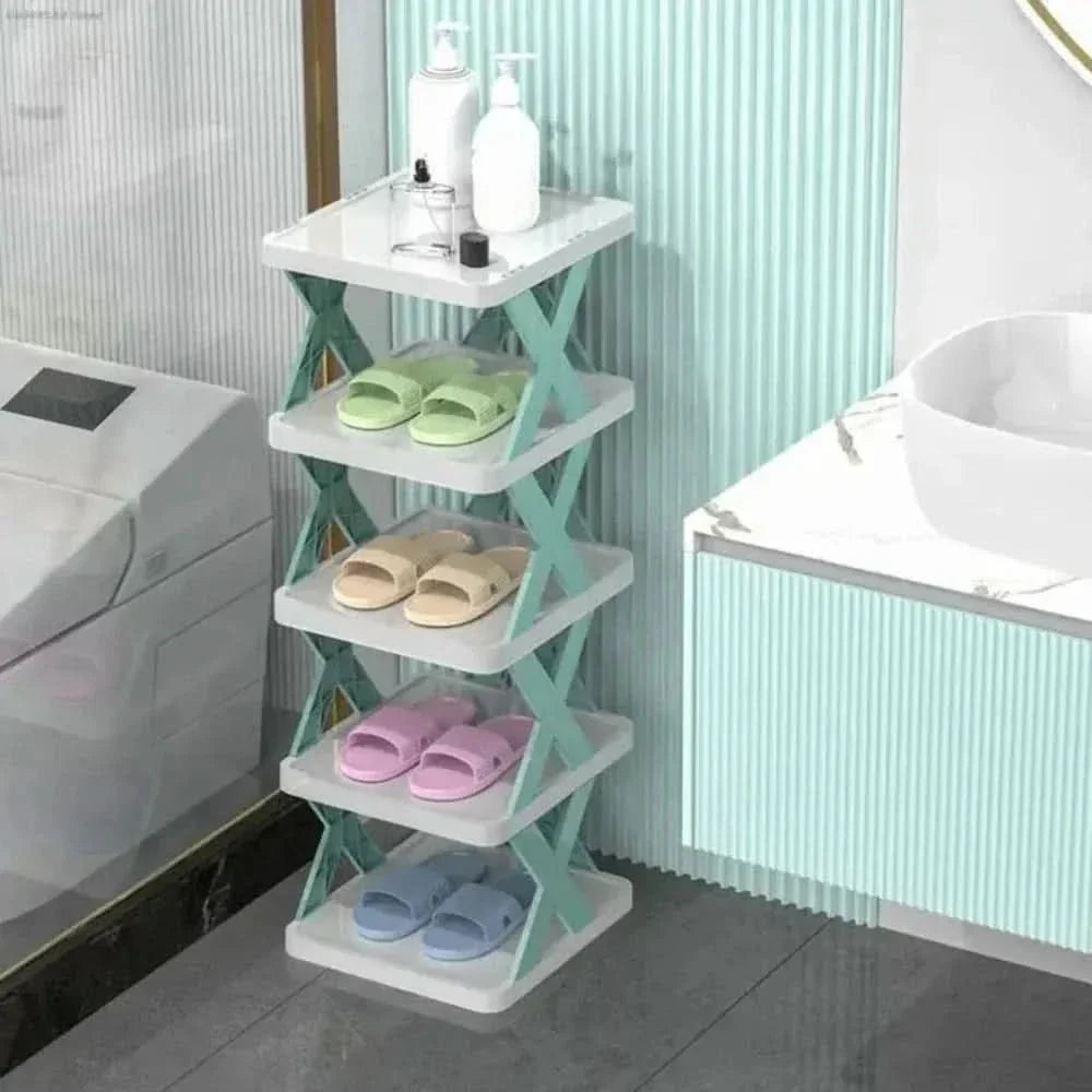Multi-layer shoe organizer for space-saving storage