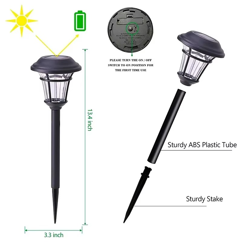 Solar LED Waterproof Ground Lights for Outdoor Gardens and Pathways
