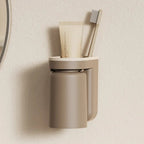 DuoClean 2-in-1 Wall Mount for Toothbrush and Cup – Clever Storage Without Drilling