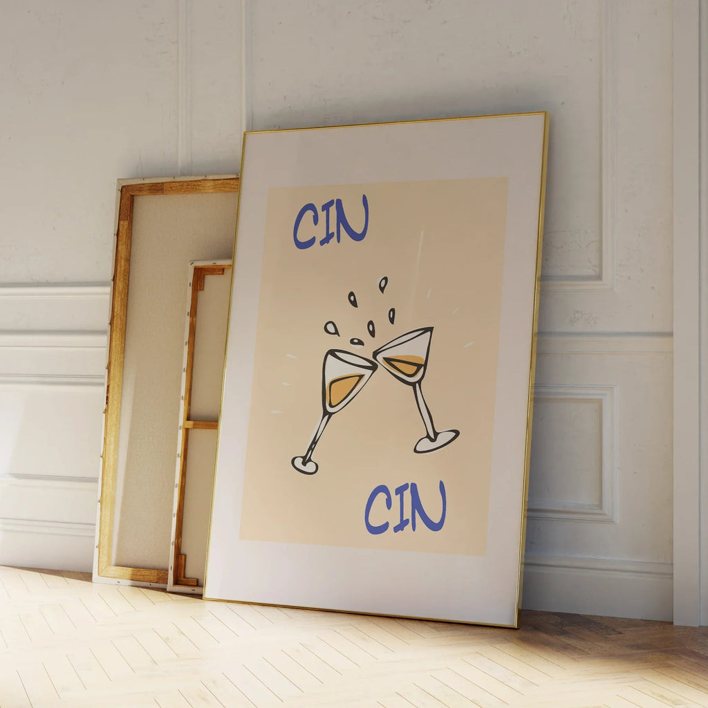 Cin Cin Wall Art – Retro Moderno Cocktail Decor