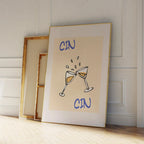 Cin Cin Wall Art – Retro Moderno Cocktail Decor