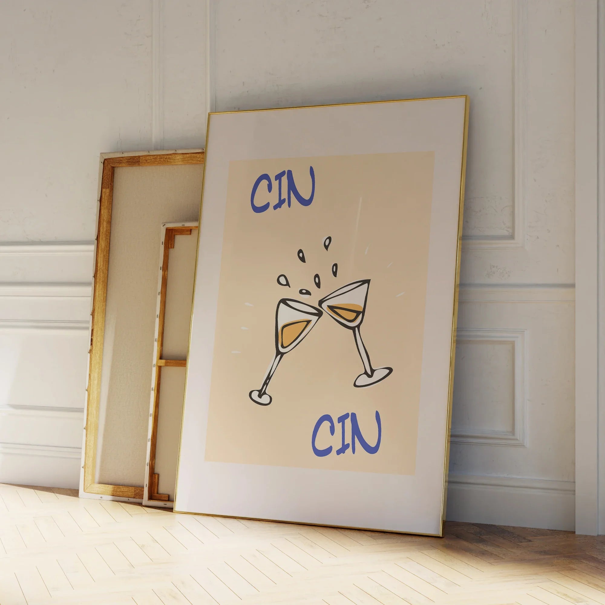 Cin Cin Wall Art – Retro Moderno Cocktail Decor