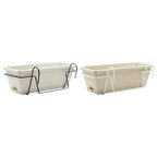 Plantivo Railing Planter Box | With Hooks & Drain Tray | 8L Capacity | Weatherproof