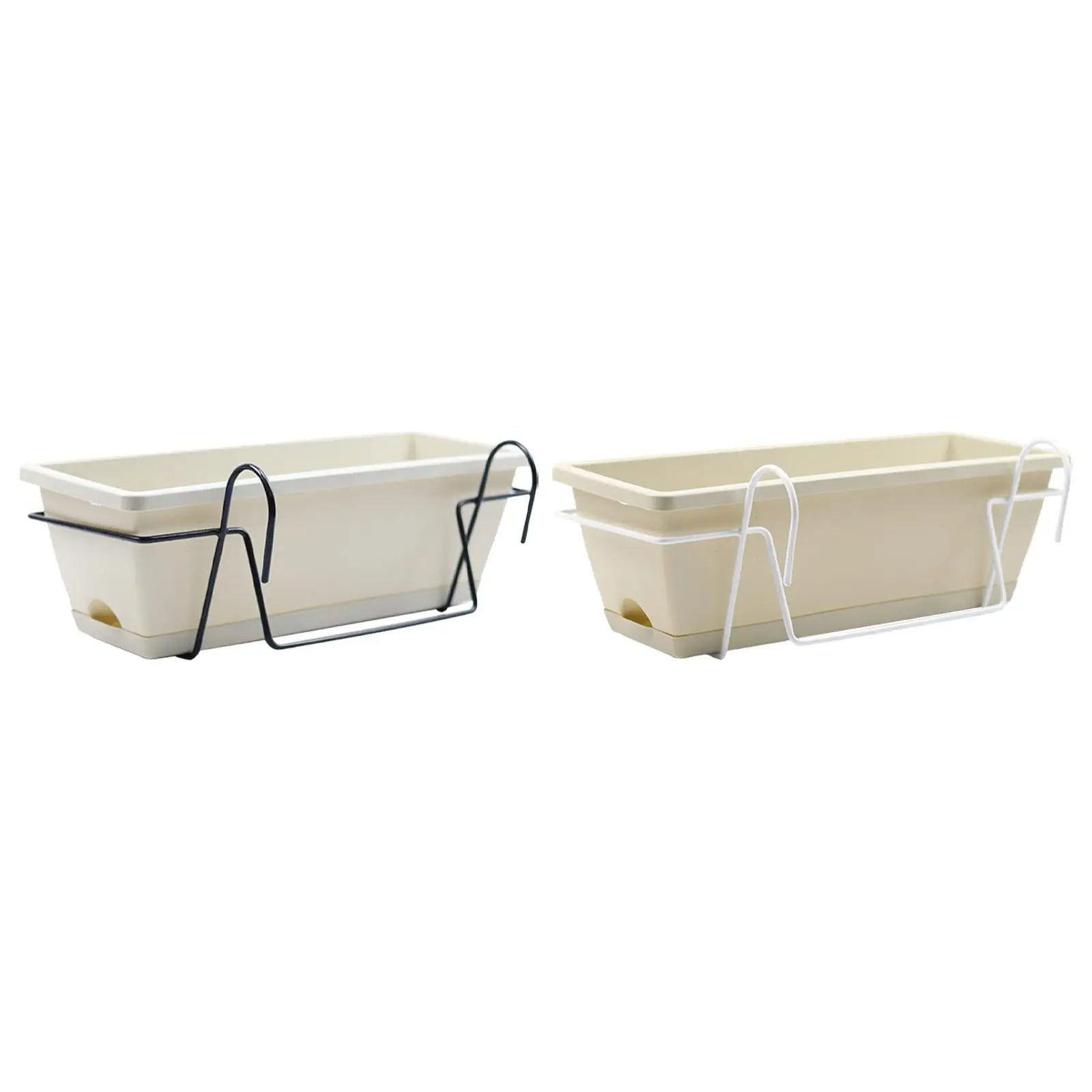 Plantivo Railing Planter Box | With Hooks & Drain Tray | 8L Capacity | Weatherproof