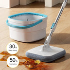 AquaPure Spin Mop | 360° Rotating Mop with Water Separation | Hands-Free Cleaning System | 2.5L Bucket