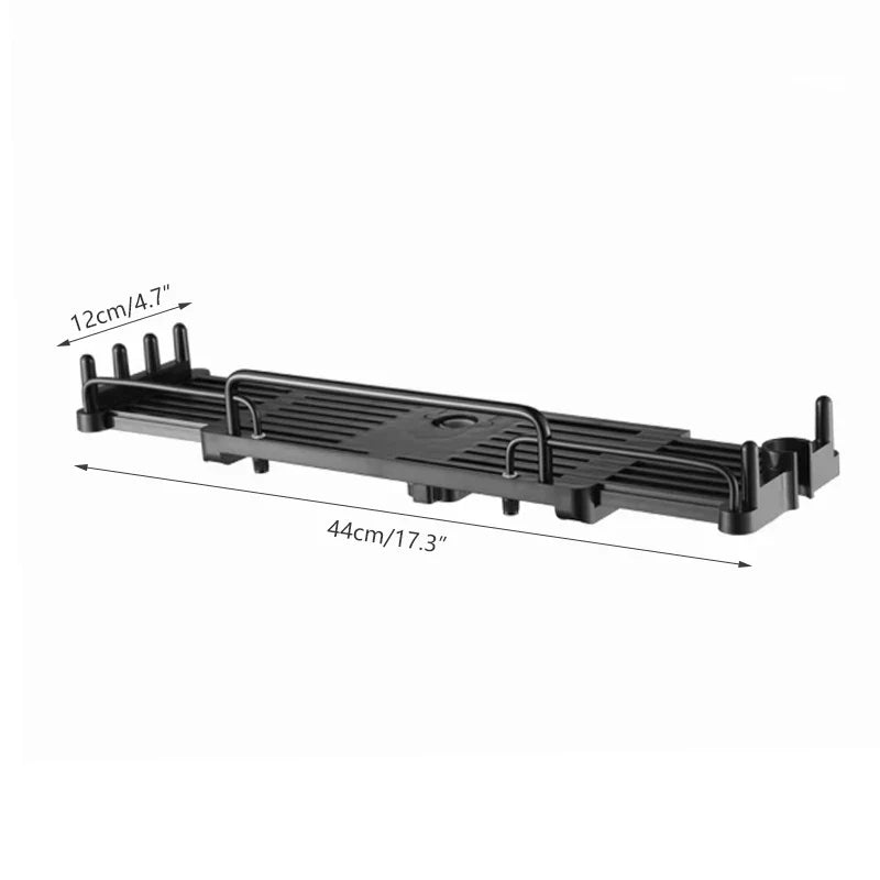 ExtendShelf Expandable Cabinet Organizer with Drawer – Adjustable and Space-Saving