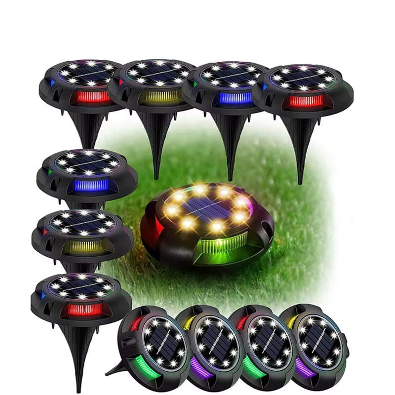 Vibrant Solar Garden Lights – Outdoor Multicolor LED Ground Lights