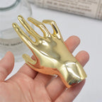 Hand Accent Art Brooch Pin