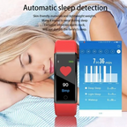 Waterproof Fitness Smart Watch with Heart Rate and Blood Pressure Tracking for Men and Women