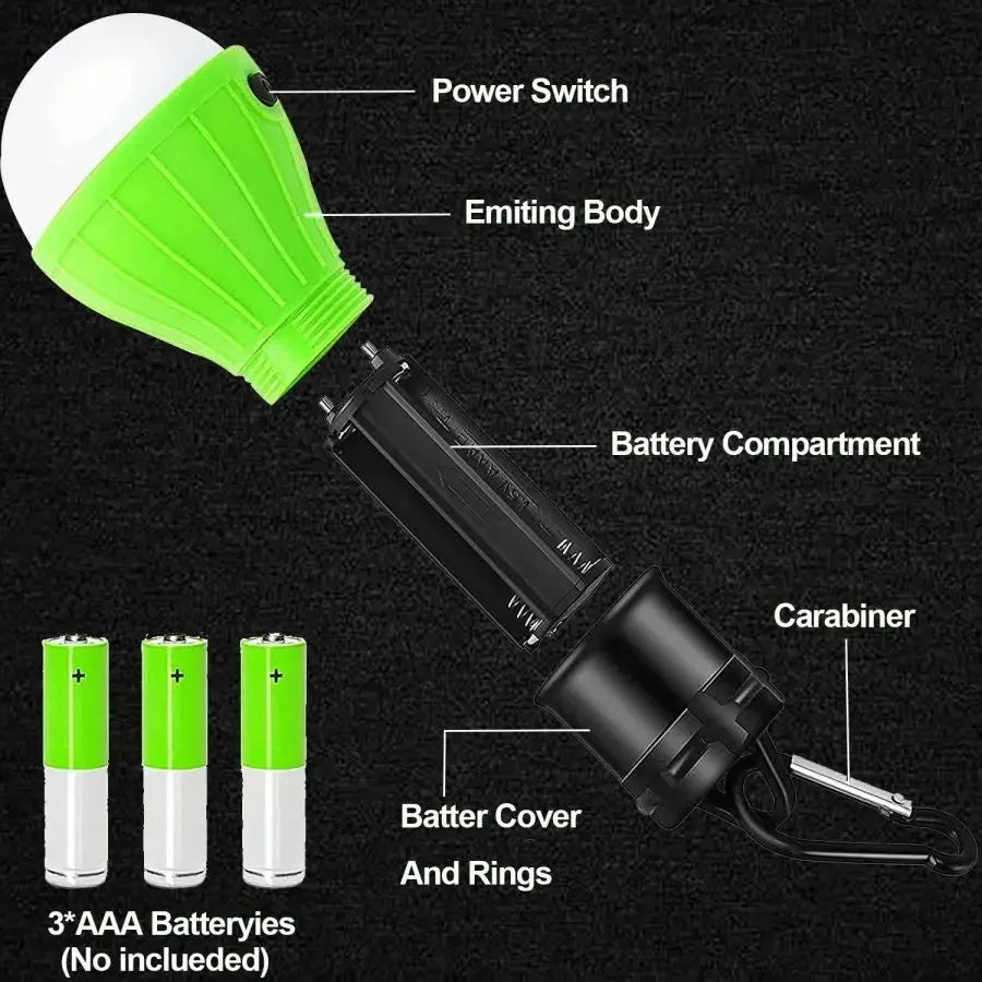 Lumora LED Camping Lamp | 3 Light Modes | Waterproof & Shockproof | With Hook